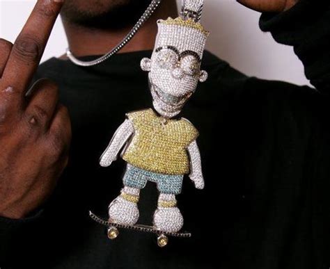 gucci mane bart simpson chain replica|gucci mane dog chain.